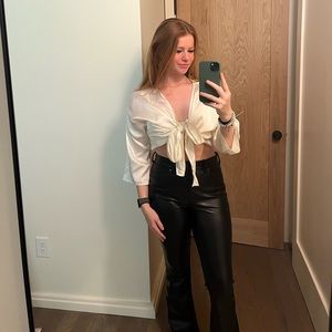 Urban outfitters satin tie top